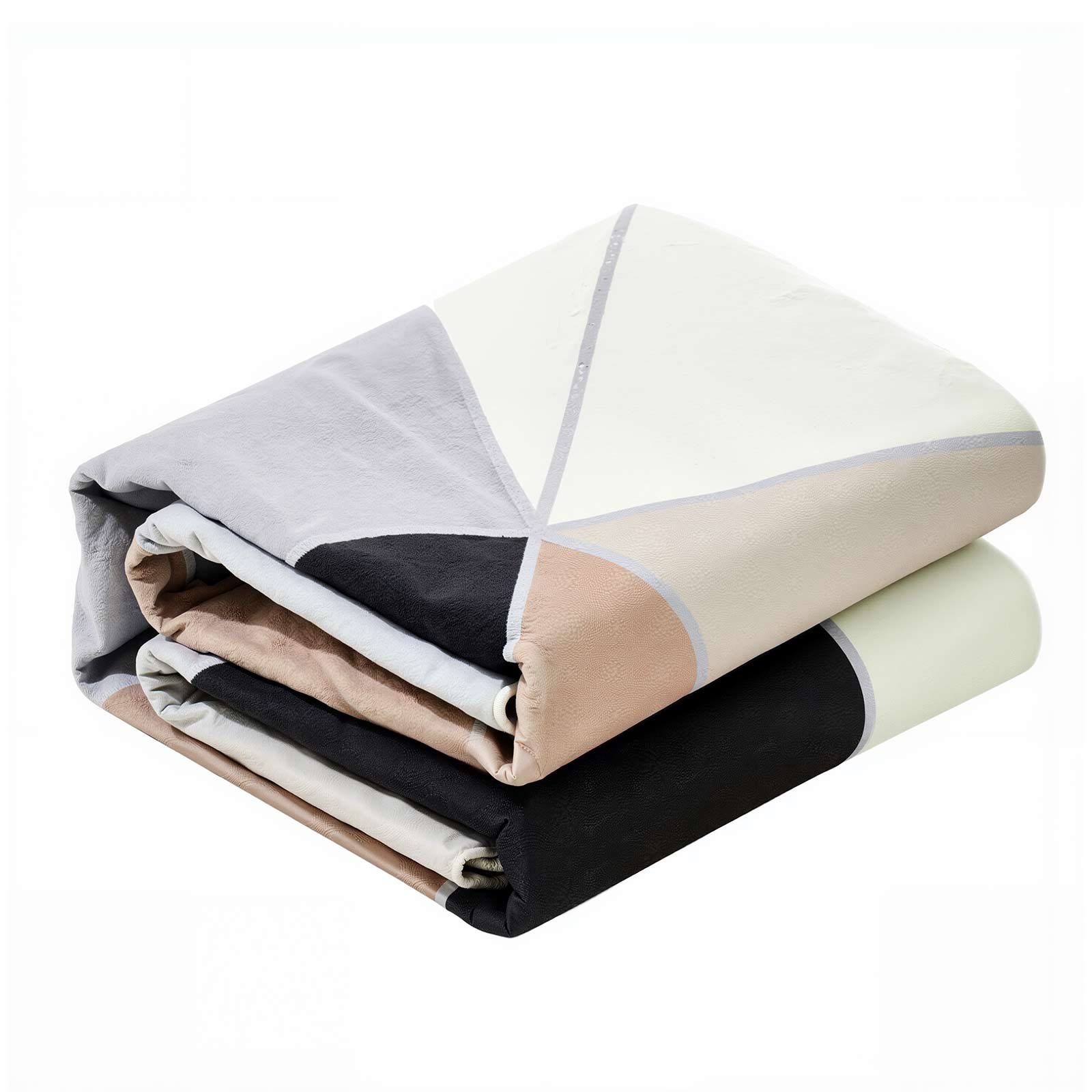 Large Area Rug 5 X 7 Ft Anti-Skid Tear-Resistant Floor Mat Modern Charcoal Gray_maomaolike.com